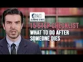 15 Step Checklist What To Do After Someone Dies