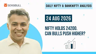 NIFTY & BANK NIFTY Analysis for Tomorrow | Stock Market Outlook | 24 August 2026, Monday