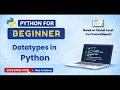 Datatypes in Python Nepali School Level Python Tutorial
