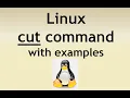 cut command in Linux How to use cut command in Linux Linux Tutorials