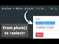 Eloquent Collection pluck For Lists or For Dropdown Values