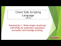 Client side scripting language 22519 I n Marathi Ms C N Gund