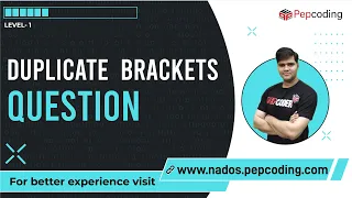 Duplicate Brackets Question