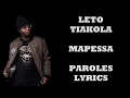 Leto ft. Tiakola - Mapessa (Paroles/Lyrics)
