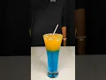 Orange juice + Blue Curacao = ? 🔥🥶