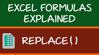 REPLACE Formula in Excel