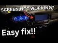 EASY FIX 2023 Chevy Silverado Screen Not Working Black Screen