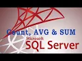 SQL COUNT AVG and SUM Functions Aggregate Function SQL Tutorial in Urdu In Urdu 013