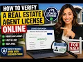 How to verify a real estate agent license online