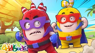 Fuse vs. Bubbles: The Ultimate Superhero Showdown! 🦸‍♂️ | Oddbods Cartoons | Funny Cartoons For Kids