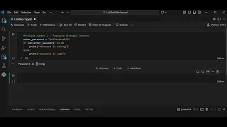 Solving a Password Strength Checker in Python If Else len