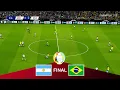 Argentina vs Brazil - Copa America 2021 Final - Full Match HD PES 2021