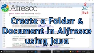Create a Folder and a Document in Alfresco using Java