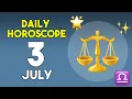 Libra horoscope today - July 3 2026