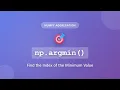 NumPy argmin Tutorial Find Index of Minimum Value in Arrays Python Data Science