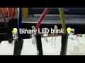 LED Binary blink with Arduino UNO RAC