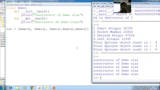 159 Python add objects in list and delete del Python Programming Tutorial for Beginner to advance wi