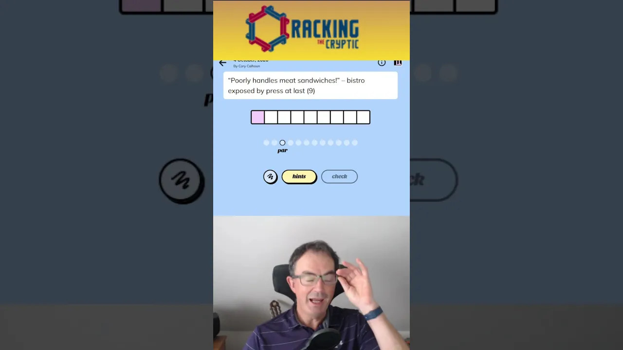 MinuteCryptic in a Minute - 4 October 2026 - Clear Recipe!