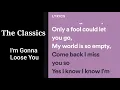 Download Lagu The Classics - I'm Gonna Loose You Karaoke (Female Key)