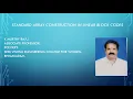 Standard Array Construction in Linear Block Codes
