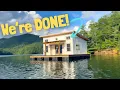 Download Lagu FLOATING CABIN Tour + How We Built \u0026 Anchored It!! 🛠️🌊