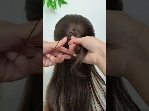 Simple Unique Hairstyle 😍❤️#unique #trending #hairstyle #viralshorts