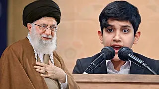 تفاجئ بدخول مرشد الثورة عليه أثناء التلاوة وقام بتحيته ورد عليه بتقليد أقوي مدرسة قرآنية في التاريخ 