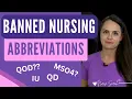 BANNED Nursing Medical Abbreviations You Should AVOID Using