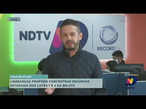 Lideranças propõem concentrar recursos estaduais no lotes 1 e 2 da BR-470