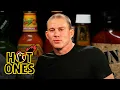 Download Lagu Channing Tatum Punches Back While Eating Spicy Wings | Hot Ones