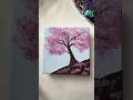 Easy cherry blossom painting