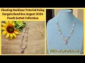 Bargain Bead Box Floating Necklace Tutorial Using The Peach Sorbet Box