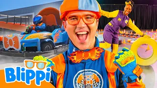 Lets Help Blippi Win The Race! | NEW EPISODE | Vehicles for Kids | After School Club