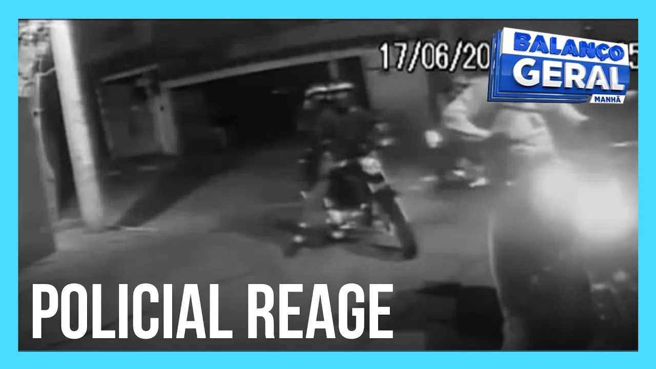 Policial percebe que está sendo seguido e atira contra bandidos