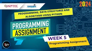 NPTEL Programming Data Structures And Algorithms Using Python Week5 Programming Assignment Solution