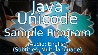 Java unicode sample program Java Course