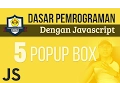 POPUP BOX pada JAVASCRIPT