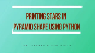 python series 18 printing starts in Pyramid shape