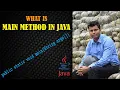 What is Main Method in Java in Hindi Components of Main method in Java in Hindi