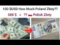 Currency of Poland - Polish Zloty 500 US Dollar How much Poland Currency Forex Dollar to Zloty