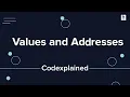 Values and Addresses of a Variable Explained