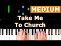 Download Lagu Hozier - Take Me To Church - MEDIUM Piano Tutorial - [Sheet Music]
