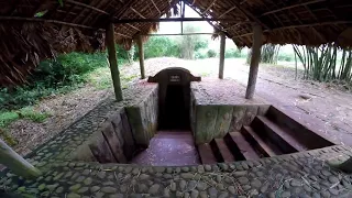 The north-south border and Vinh Moc Tunnels, Vietnam
