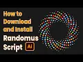 How To Install Use Randomus Script In Adobe Illustrator Illustrator scripts