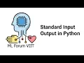 Standard Input Output in Python