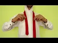 How to tie a tie EASY WAY (Slowly & Mirrored) Windsor knot