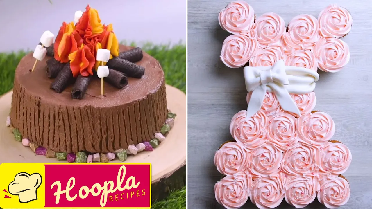 DIY Cake Decorating Ideas  Pull Apart Cupcake   Birthday Cakes   Peppa Pig Cake   Hoopla Recipes