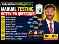 Manual Testing Interview Questions Q26 Q35 Defect Bug Severity Priority RCA Defect Leakage