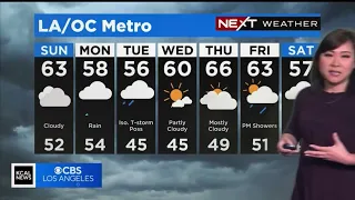KCAL CBS LOS ANGLES MARY YOON NEXT WEATHER FORECAST JANUARY 7