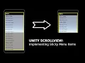 Unity Scroll-view Implementing Sticky Menu Items
